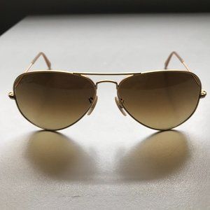 Ray-Ban Aviator Crystal Brown Gradient Sunglasses